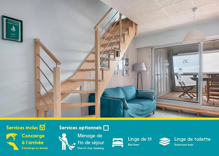 Face A La Mer, Appartement Sous Les Toits Pour 4